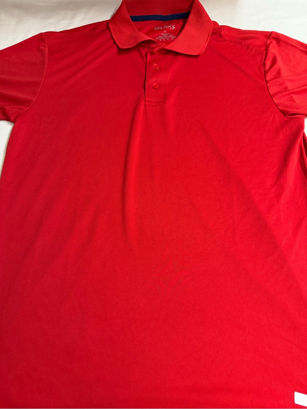 Galaxy By Harvic Men's Bright Red Classic Polo